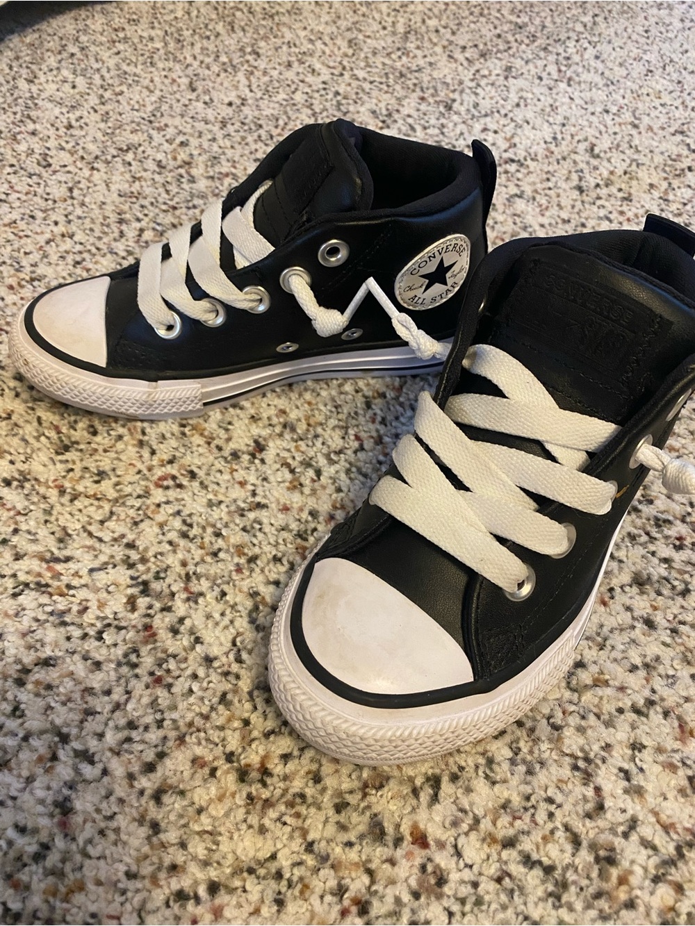 Converse Black and White Kids High-Top Sneakers